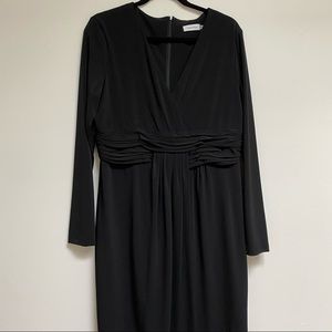Long sleeve black dress
